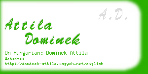 attila dominek business card